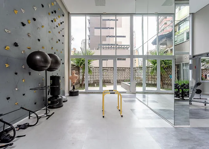 Studio Allianz Garagem, Varanda, Piscina, Academia